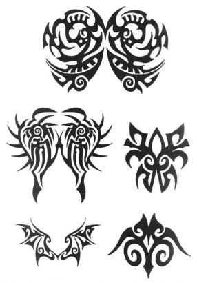 Tribal Mask Pic Tattoo